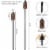 2-Pack Patio Torches Tiki Face Outdoor Lawn Tabletop Decor Adjustable Height Perspective: left