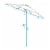 Sunnydaze 9 ft Solar Patio Umbrella with Lights, Tilt, and Crank - Navy Perspective: left