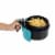 GoWISE USA 2.75-Quart Digital 50 Recipes for your Air Fryer Book, QT, Teal Perspective: left