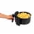 GoWISE USA 5.0-Quart 1500-Watt Digital Air Fryer, (Black) Perspective: left