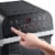 GoWISE USA Deluxe 12.7-Quarts 15-in-1 Electric Air Fryer Oven, Black/Silver Perspective: left