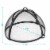 Sunnydaze 22 in Easy Access Steel Fire Pit Spark Screen Perspective: left