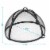 Sunnydaze 30 in Easy Access Steel Fire Pit Spark Screen Perspective: left