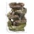 Tabletop Indoor Water Fountain LED Lights 14 5-Step Rock Falls Waterfall Decor Perspective: left