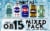 Oskar Blues Brewery Canundrum Craft Beer Mix Pack Perspective: left