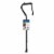 Drive Medical Adjustable Height Offset Handle Cane with Gel Hand Grip, Blue Crackle Perspective: left