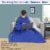 The Cozy Blanket with Sleeves - Blue Perspective: left