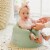 Bumbo Baby Infant Soft Foam Floor Seat with 3 Point Adjustable Harness, Hemlock Perspective: left
