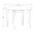 BODO5-WHI-W 5 PcKitchen dinette set - Dinette Table and 4 Dining Chairs Perspective: left