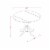 DLNO5-OAK-W 5 Pc small Kitchen Table set-round Table and 4 Dining Chairs. Perspective: left