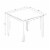 East West Furniture Oxford 3-piece Wood Kitchen Table and Dining Chairs in Oak Perspective: left