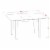 5 Pc dinette set-small Dining Tables and 2 Dining Chairs and 2 Benches Perspective: left