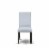 East West Furniture Barry 42  Wood Dining Chairs in Black/Gray (Set of 2) Perspective: left