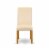 East West Furniture Barry 42  Wood Dining Chairs in Oak/Beige (Set of 2) Perspective: left