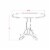 East West Furniture Dublin 3-piece Table and Dining Slatted Back Chairs in Oak Perspective: left