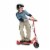 Razor E175 Kid Ride On 24V Motorized Electric Powered Scooters, 1 Pink & 1 Red Perspective: left