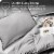 Bare Home Microfiber Pillow Sham Set - Light Grey, King Perspective: left