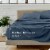 Bare Home Ultra-Soft Double Brushed Sheet Set - Bering Sea, Full Perspective: left