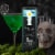 House of Velas Halloween Jar Candle Blue Moon Bourbon Perspective: left