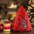 House of Velas Christmas Ceramic Tree Candle Tinsel Tidings Perspective: left