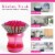 W Home Soap Dispensing Dish Brush, Multi-purpose, Safe for Non-Stick Cookware | Pack of 3 Perspective: left
