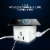 WBM Smart 3-in-1 Wireless Charging Cube Power Strip Perspective: left