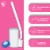 W Home Disposable Toilet Cleaner with Storage Caddy, Cleans 2X Better than a Brush, 8 Refills Perspective: left