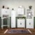 RiverRidge Monroe Tall Transitional Wood Corner Cabinet in White Perspective: left
