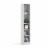 Partical Board Element Tall Narrow 5 Shelf Bookcase in White-Tvilum Perspective: left