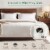 California Design Den Luxury Flat Sheet Only - 600 Thread Count, 100% Cotton Sateen - Queen Perspective: left
