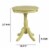 ACME Alger Wood Round End Table in Light Yellow Perspective: left