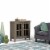 Simpli Home Warm Shaker Solid Wood Storage Cabinet - Tobacco Brown Perspective: left