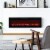 Edyo Living Wall Mount or Recessed Electric Fireplace with Touch Screen, 60 Inch Perspective: left