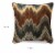 Seismy Contemporary Pillow, Multicolor, Set of 2, Large- Saltoro Sherpi Perspective: left
