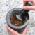 Health Smart Mortar and Pestle Set - Dual Sided/Flip Solid Granite Bowl for Grinding Seeds Perspective: left