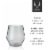 Viski 9568 Smoke Deco Cocktail Glasses - Set of 2 Perspective: left