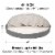 FurHaven Faux Sheepskin Snuggery Gel Top Foam Pet Bed | 44 , Gray Perspective: left