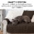 Reversible Extra Large Sofa Protector - Espresso/Clay Perspective: left