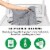 FurHaven Paw-Quilted Cool Gel Top Deluxe L-Chaise Dog Bed, Jumbo, Titanium Perspective: left