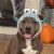 FurHaven Flex-Fit Pet Costume Hat - Monster Blue, M Perspective: left