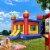 13' x 13' Commercial Castle Bounce House Inflatable Bouncer by Cloud 9 Perspective: left