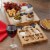 Bamboo Cheese Board Gift Set with Slate Tray, 4 Knives, 2 Dip Bowls Perspective: left