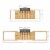 Casafield Bamboo Bathtub Caddy, Expandable Wooden Bath Tray Perspective: left