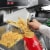 Commercial French Fry Scoop, Right - Stainless Steel Bagger & Scooper Perspective: left