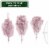 6FT Pink Spruce Artificial Holiday Christmas Tree with Metal Stand Perspective: left