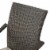 Noble House San Pico Wicker Stacking Patio Dining Arm Chair in Brown (Set of 4) Perspective: left