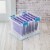 Sterilite Large 32 Qt Home Storage Container Tote with Latching Lids, (8 Pack) Perspective: left