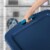 Sterilite Latch & Carry 18 Gallon Plastic Stacking Storage Tote w/ Lid, 12 Pack Perspective: left