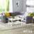 Intex Corner Sofa L-Shaped Inflatable Lounge Couch w/ Cupholders, Gray (4 Pack) Perspective: left