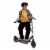 Razor E100 Motorized Rechargeable Kids Electric Toy Scooters, 1 Black & 1 Silver Perspective: left